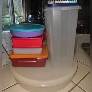 Vintage Tupperware Lot Of 6 with Lids